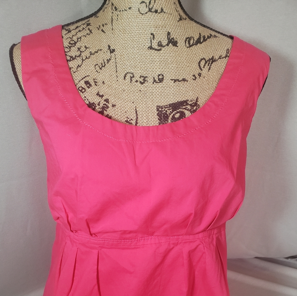 Lands' End Sleeveless Cotton Empire Waist Woven Tank-Size12 (NWT)